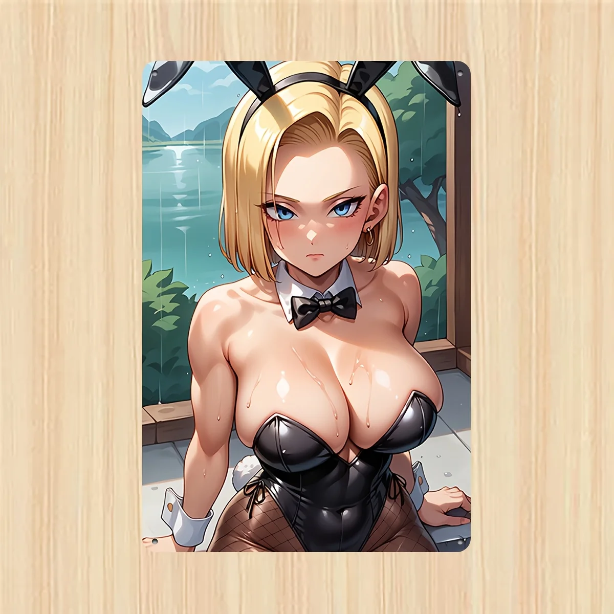 Home Bar Android - [Постер с изображением популярной аниме-девушки] Металлический