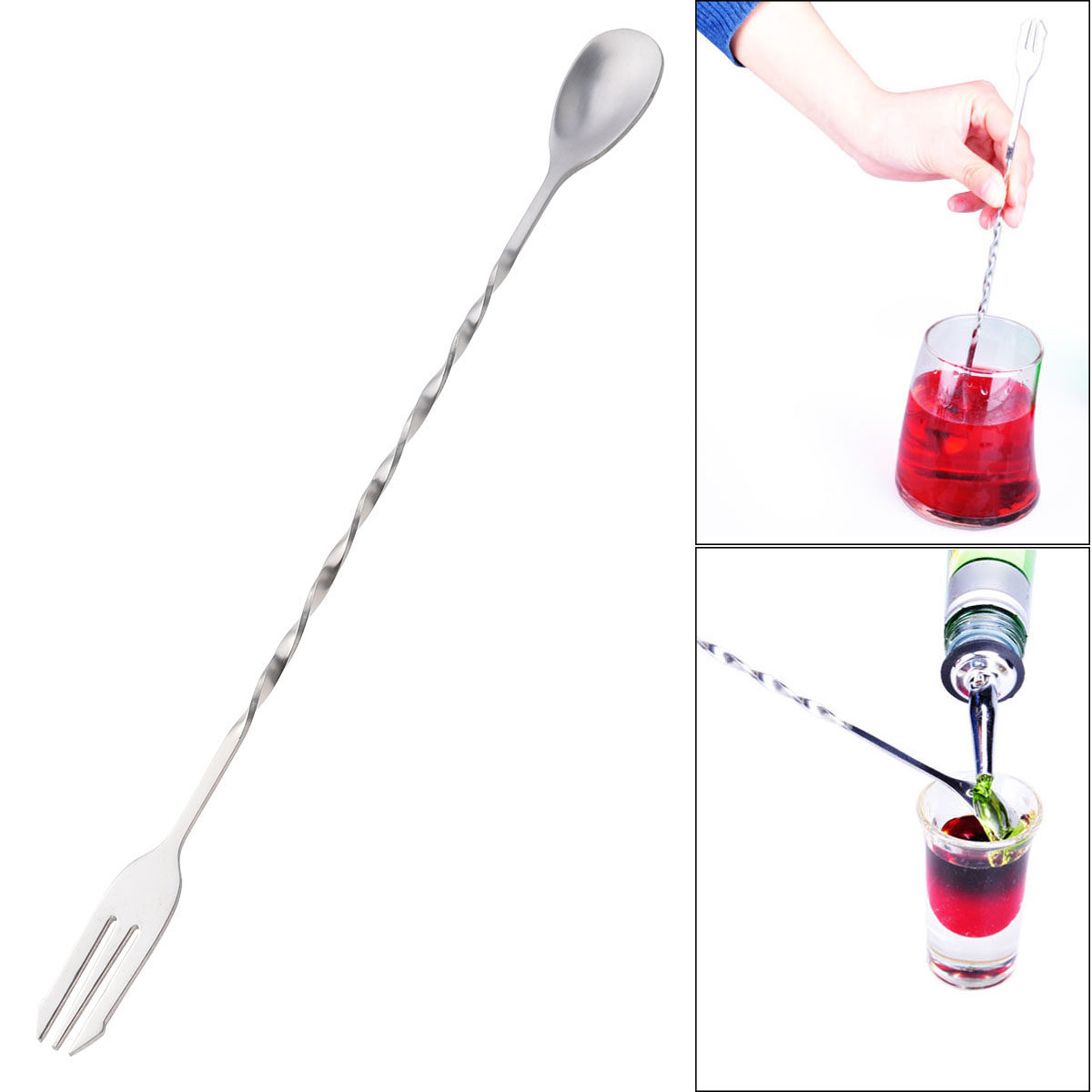 Длинная ложка-вилка из нержаве – обзор и цена Bar Spoon Twisted