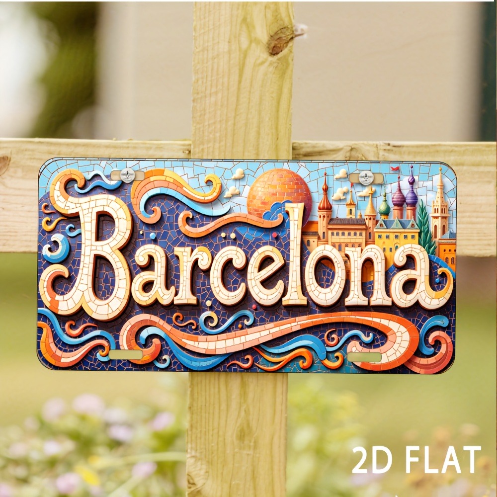 2D плоская табличка с логотипо – обзор и цена Home Barcelona