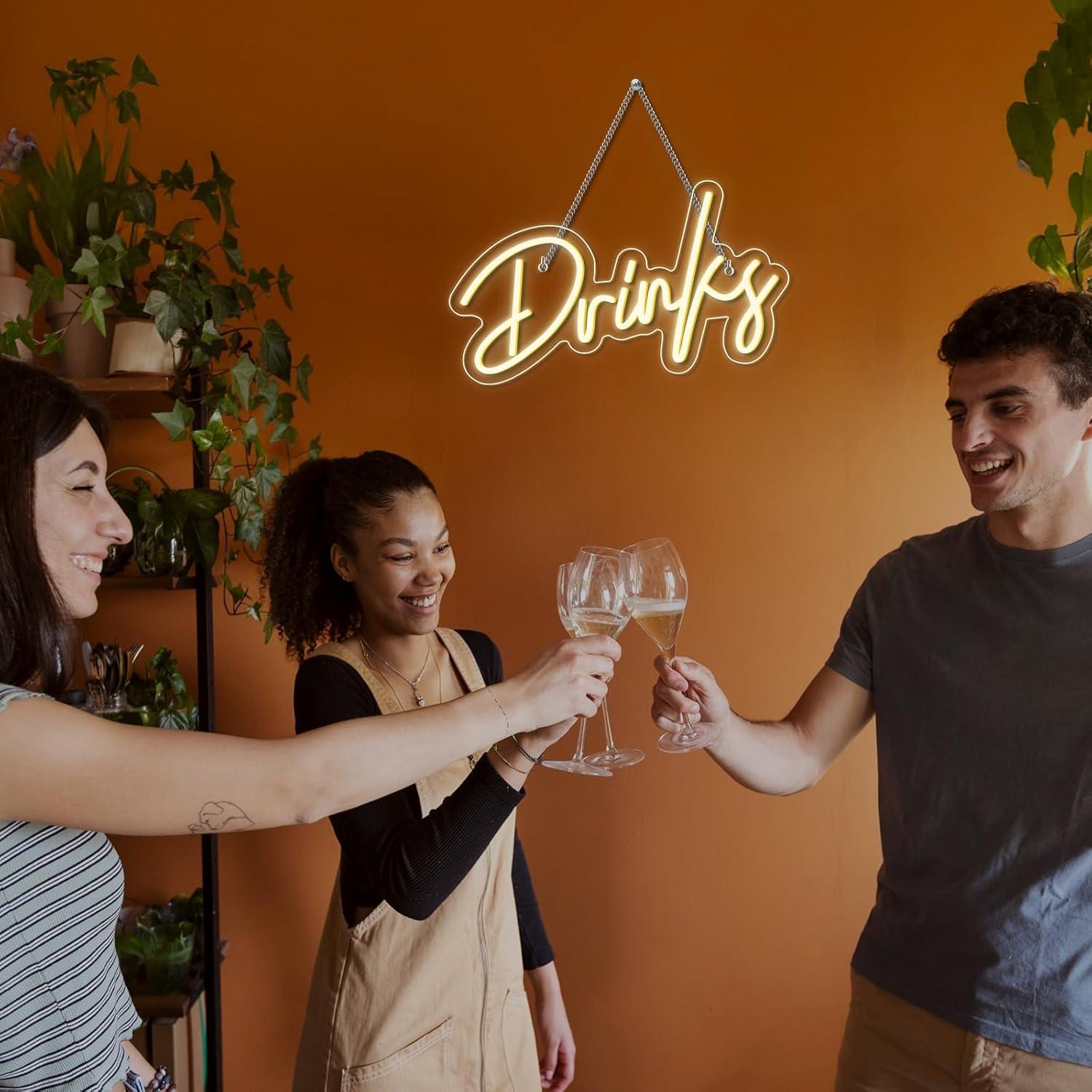 Неоновая вывеска с изображение – обзор и цена Home Bar And Restaurant